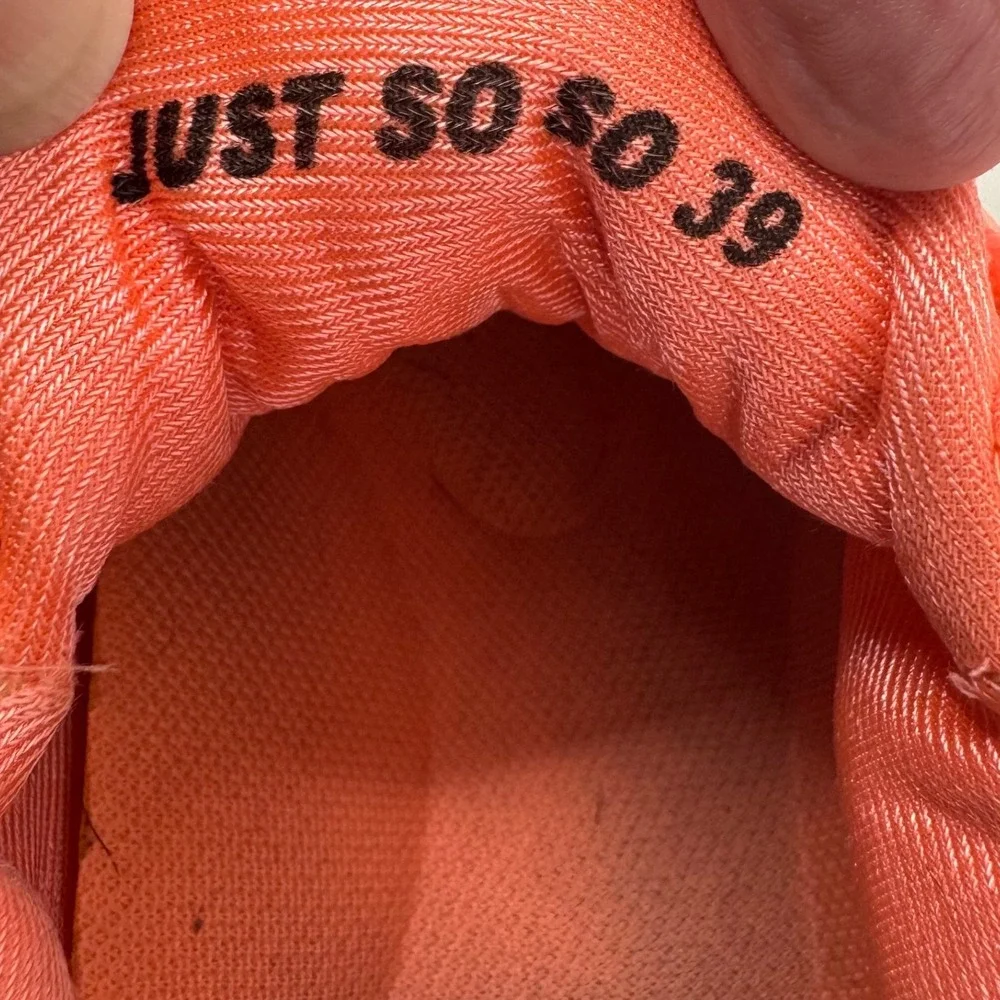 Just So So Womens Orange Blade Sole Walking Running Sneakers Size 39 Non Slip